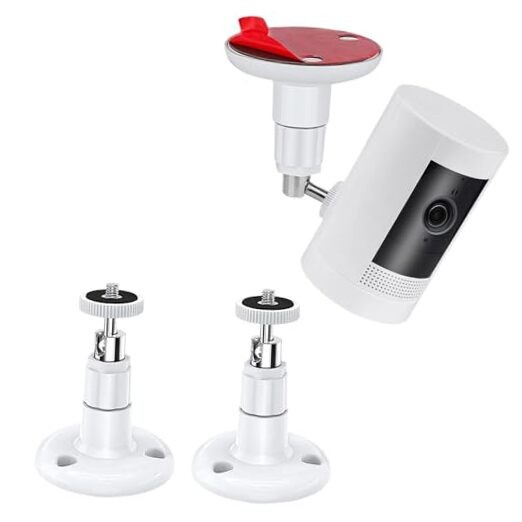2 Pack Adjustable Security Wall Mount for Ring Camera&Stick Up Cam White