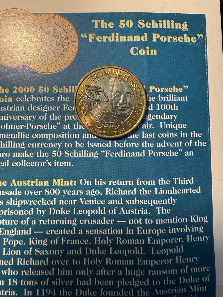Austria 50 Schilling 2000 Ferdinand Porsche