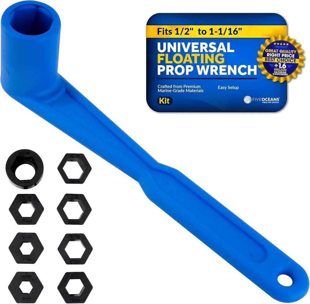 Universal Prop Wrench Kit with Multiple Sockets, Floating Blue