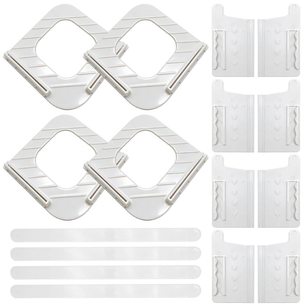 4Pcs Fitted Fasteners Keep Your Sheets in Place, Easy-Install Corner Grippers...
