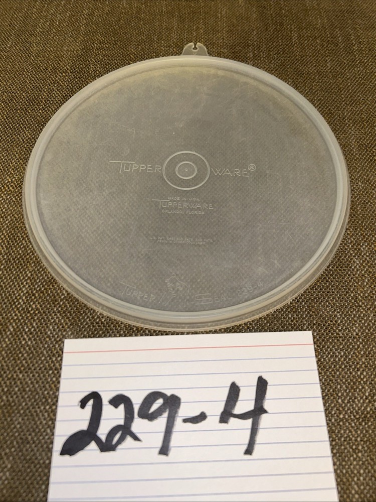 Tupperware Replacement Lid Tupper Seal 229-4
