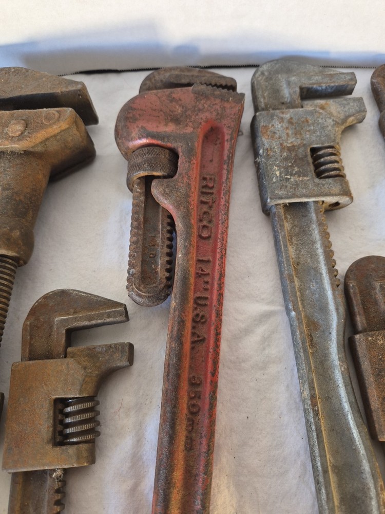 VINTAGE MONKEY SQUARE PIPE AUTO BLACKSMITHING WRENCH LOT RITCO