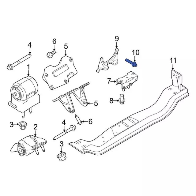 Genuine Trans Mount Bolt 391558-S102