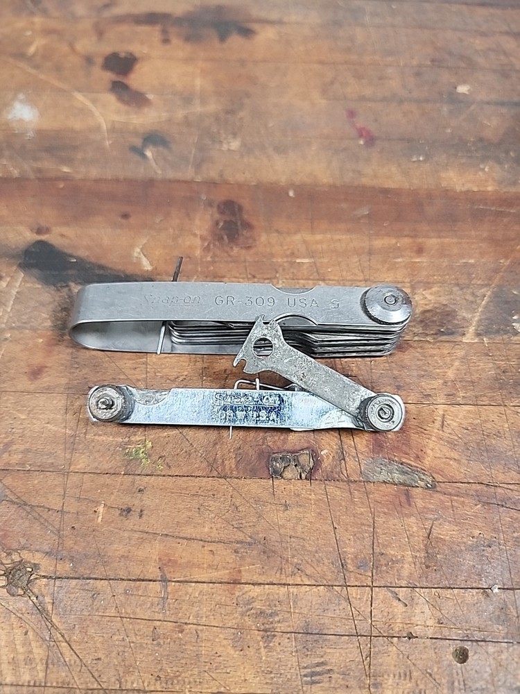 Snap On Tools Spark Plug Gapper Gauge 309W & GR-309 Set