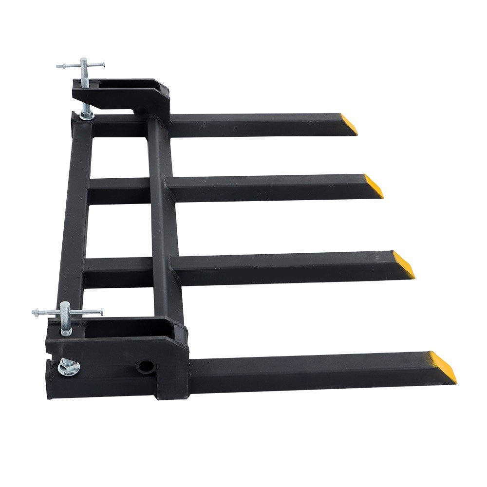 42" Clamp on Heavy Debris Fork for Tractor Skid Steer Buckets Universal 2500lbs