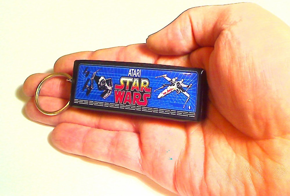 Star Wars Arcade Marquee Coin Door accessory Keychain