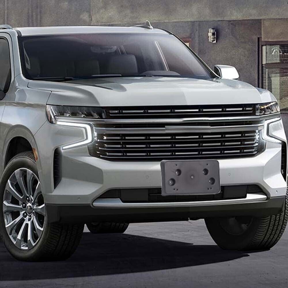 Front License Plate Holder Frame Bracket Mount For Chevy Tahoe Suburban 2020+ US