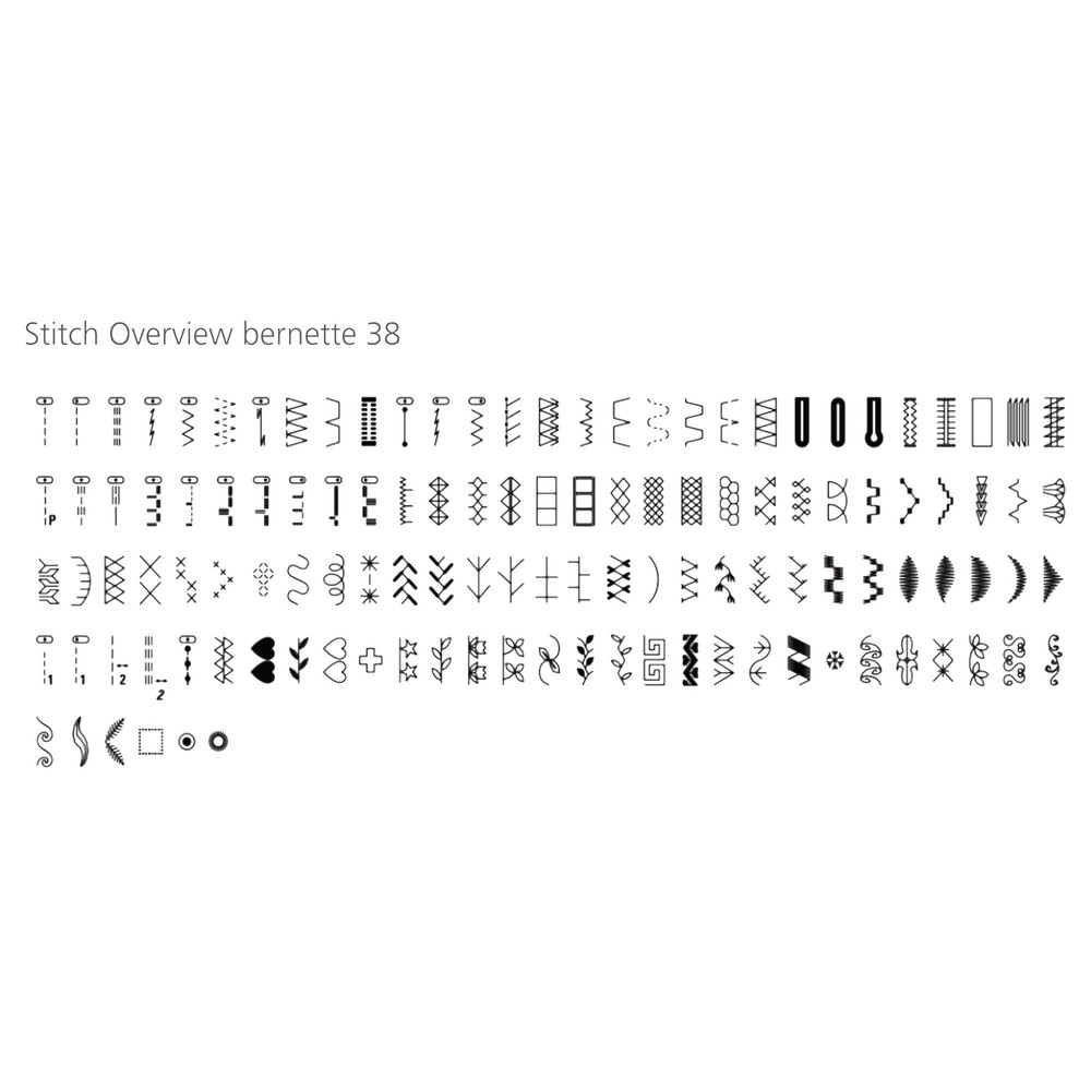 Bernette B38 Top End Computerized Sewing Machine Bundle w/ 8 Pressure Feet