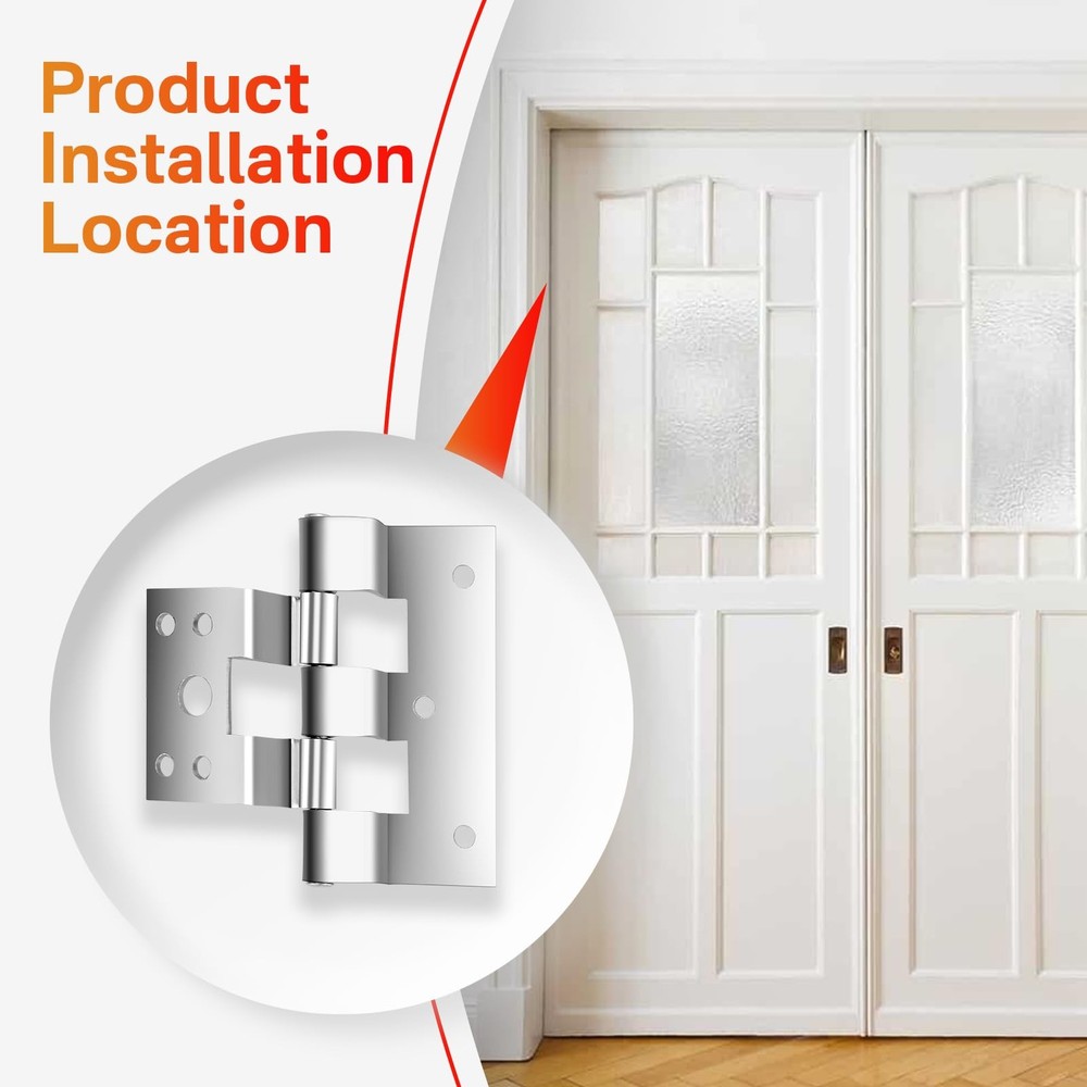 SuperDi 3 Pack Door Hinges Replacement for Combination Doors Compatible ZIP
