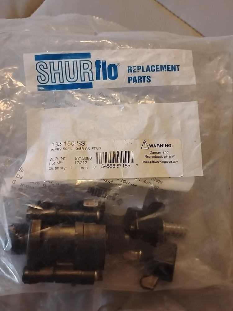 Shurflo 183-150-SS WPRV 50 PSI 3/8B