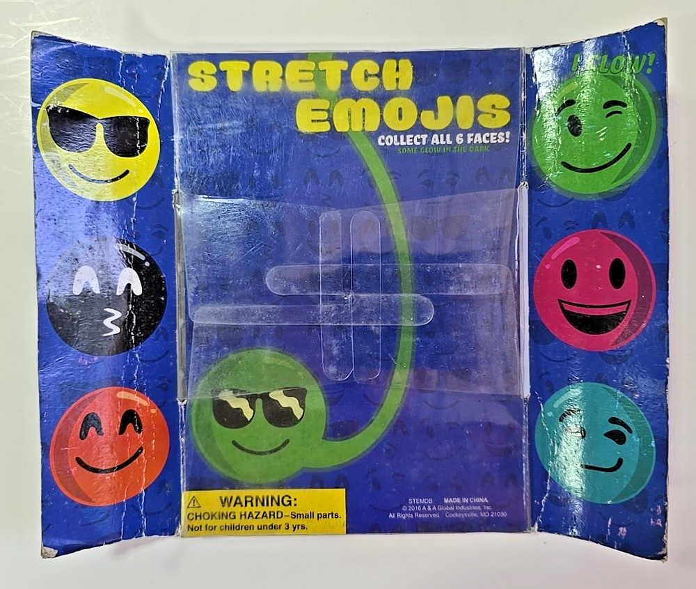 Vintage Vending Display Board Stretch Emojis 0696