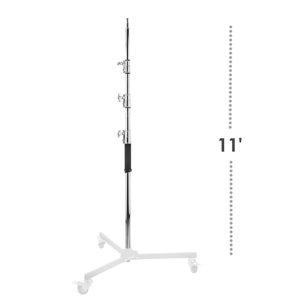 Flashpoint C-Stand Riser Column (11' Silver) #LS-RB-S11