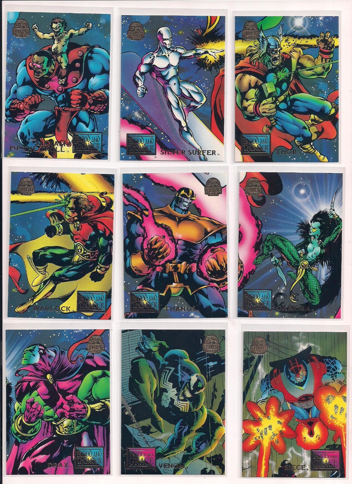 1994 Fleer Marvel Universe Trading Cards / U You Pick / Choose From List / bx4