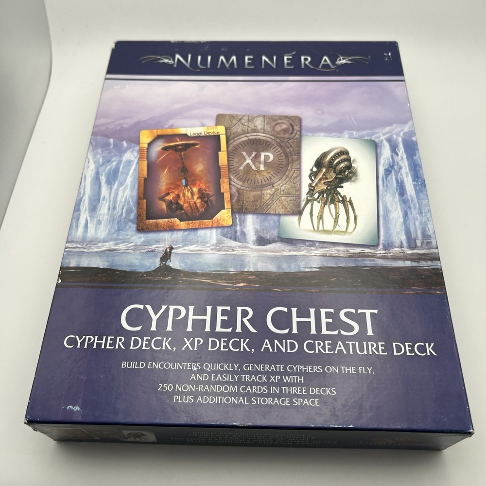 Numenera Cypher Chest Cypher, XP, Creature    Monte Cook 249 Cards READ