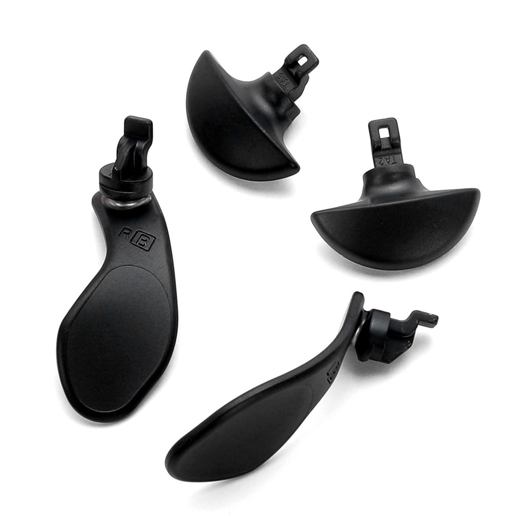 Ikpek 4PCS Metallic Back Paddles for PS5 Edge Controller, Black