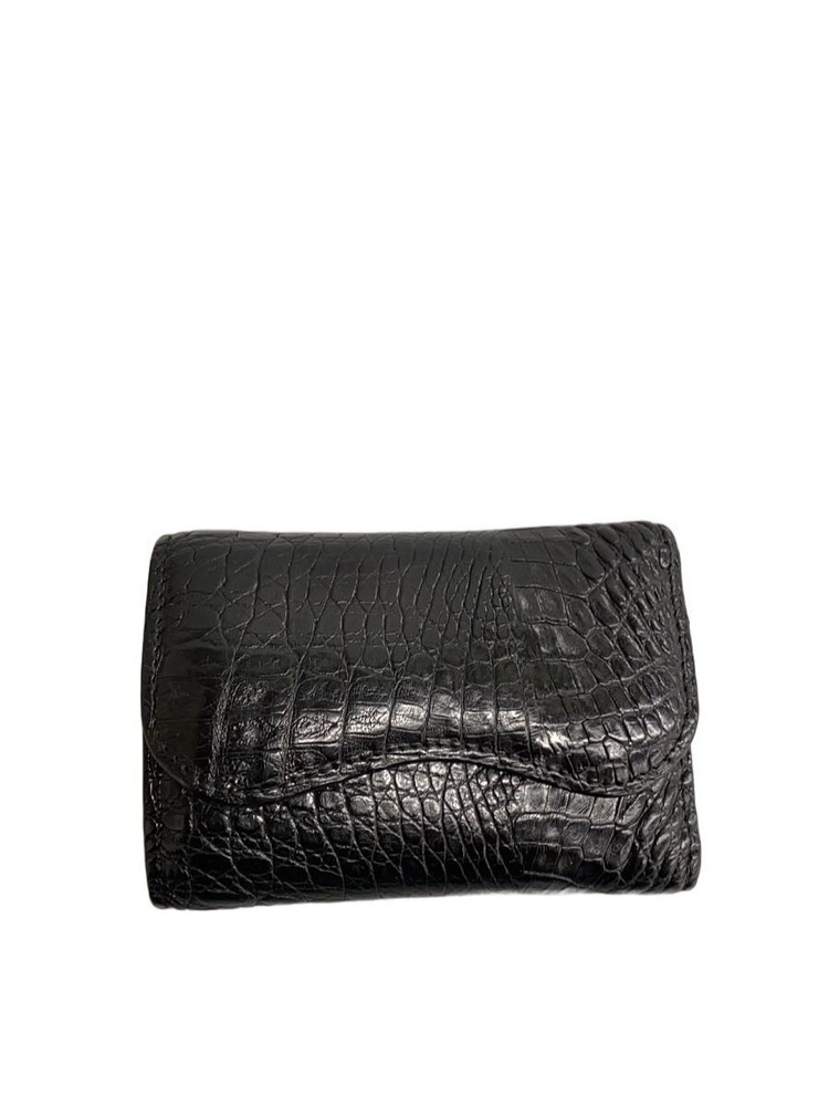Godane Key Case/Leather/Blk/Men'S/Crocodile/Slight Damage Inside