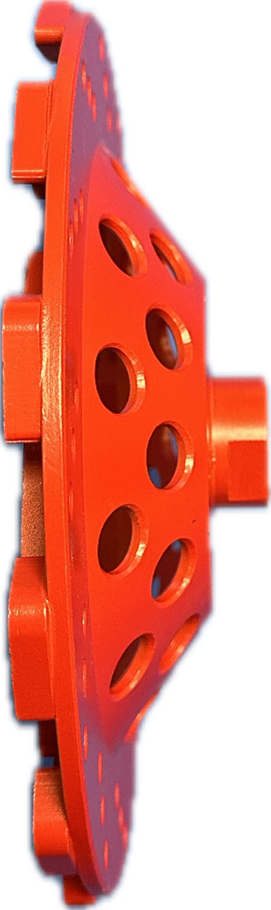 Vantage diamond tooling, Double Pine nuts 7''. Medium bond, Coarse. Threaded