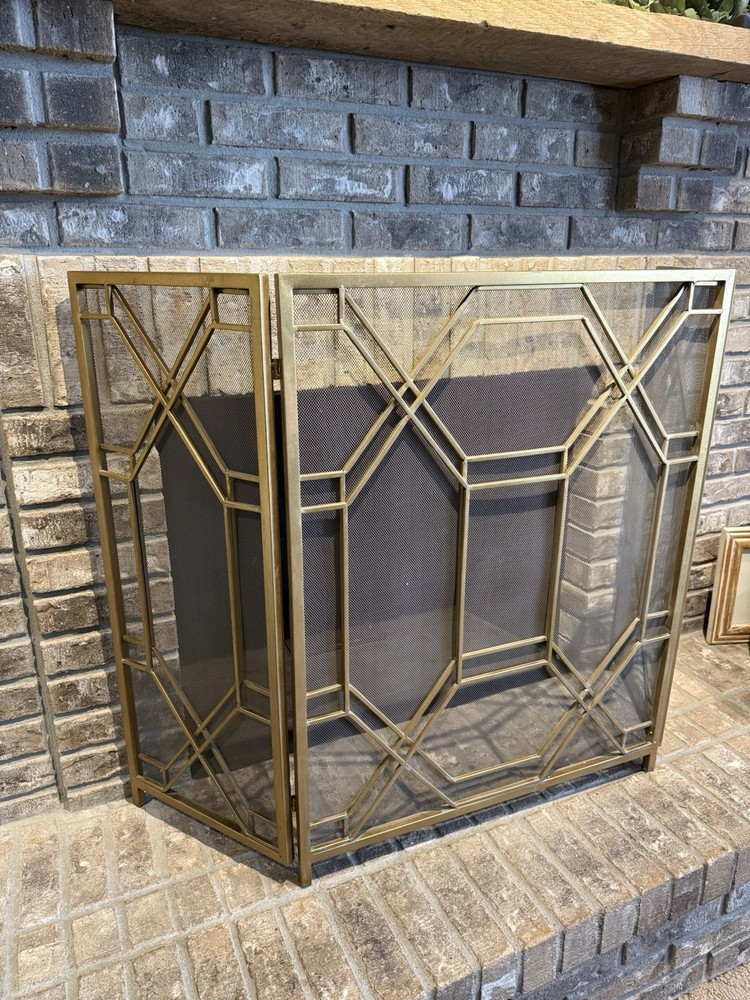 Uttermost Rosen Gold Fireplace Screen - 18707