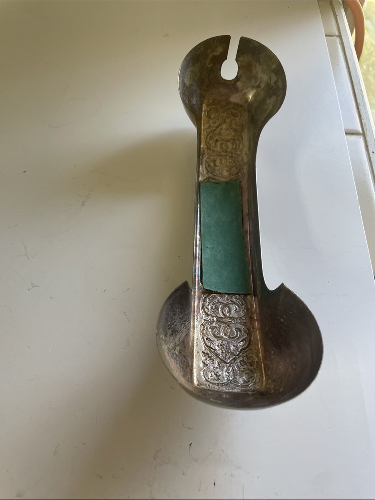 Vintage Rotary Phone Handset Receiver Leonard Silver Plate Victorian Pattern