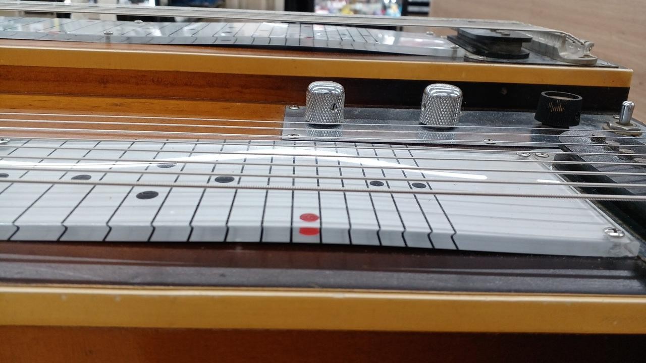 Vintage Gibson Console Grande Double Neck 8-String Steel Guitar w/ Case Japan