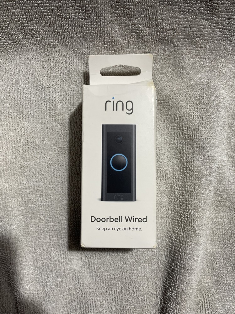 NEW! Ring Video Doorbell Wired 1080p HD Smart Camera Black Security Device (14)