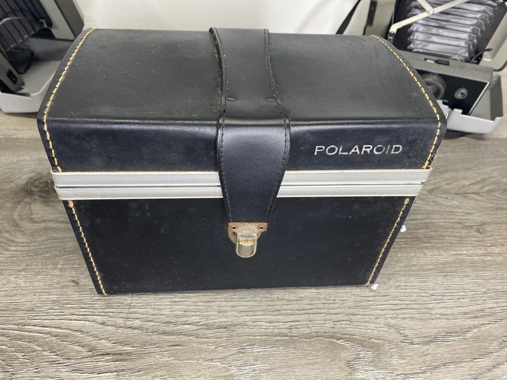Pair of Polaroid Land Camera Countdown 70 With Case & Flash *Untested*
