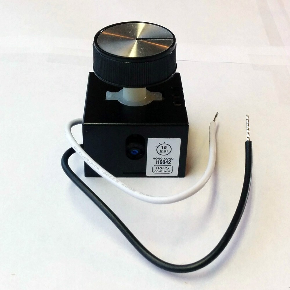 Versatile Fan Speed Control Kit for Fireplaces & Stoves – Black, Modern Design