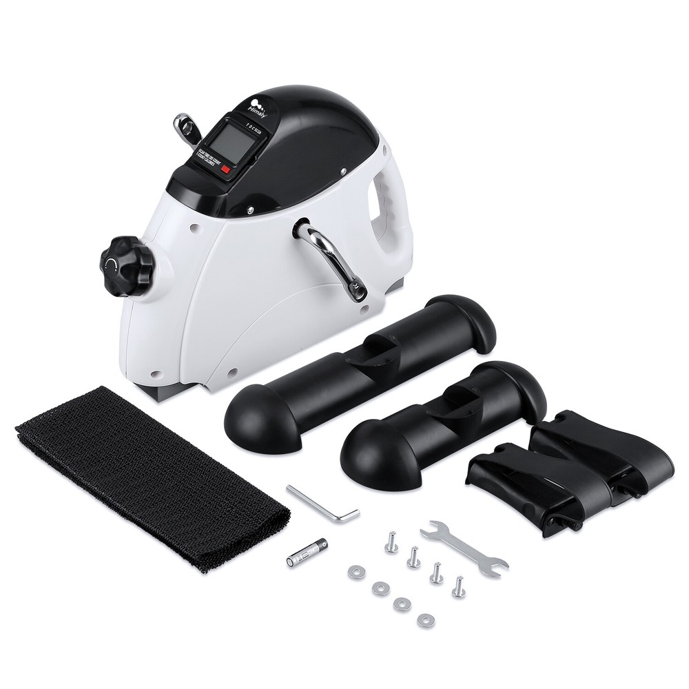Mini Exercise bike Pedal Exerciser Under Desk LCD Screen Display With Handle