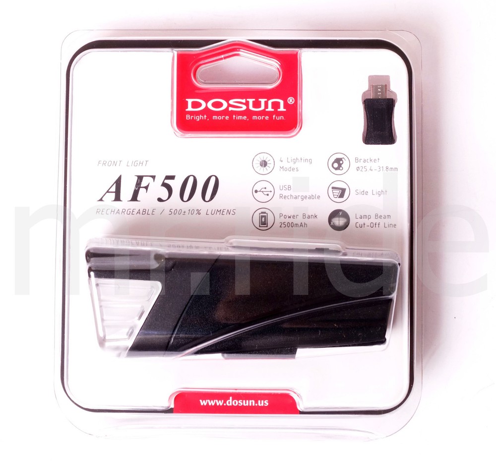 mr-ride Dosun AF500 USB Rechargeable Front light - Black