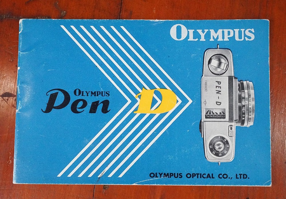 OLYMPUS PEN D INSTRUCTION BOOK/226662