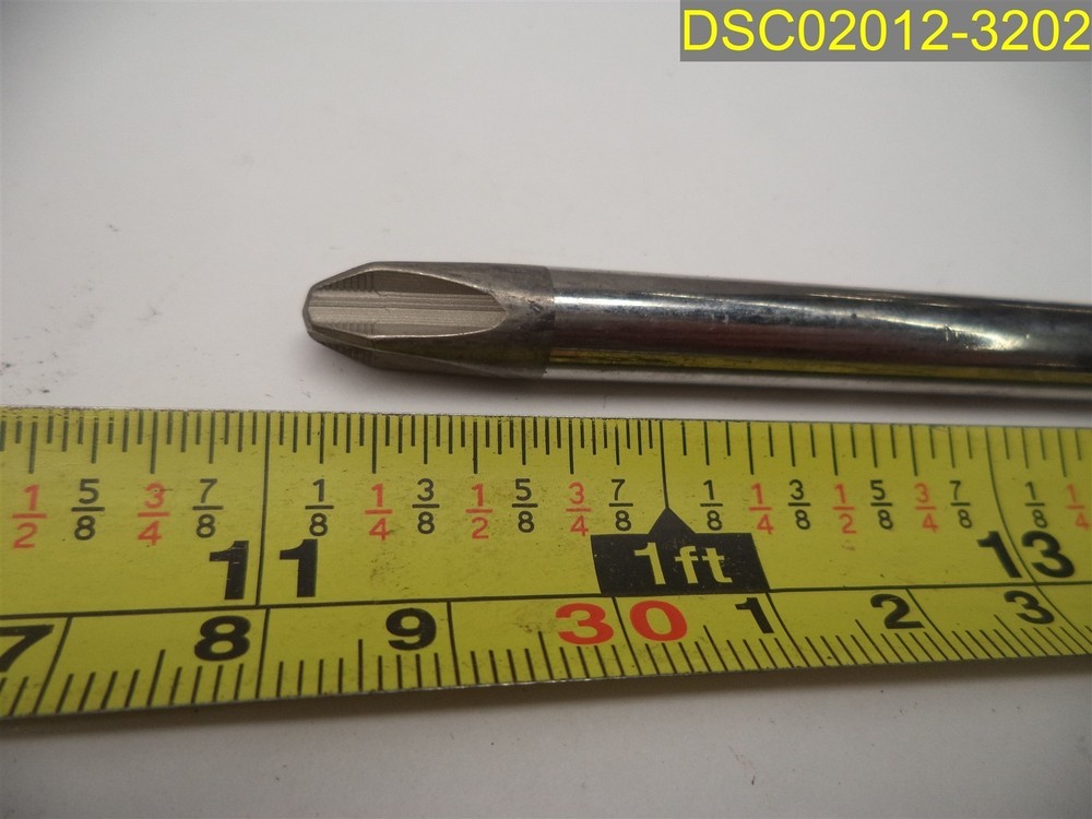 Qty=5: SNAP-ON Replacement Screwdriver Phillips #3 Bit Blades 7 3/4" length