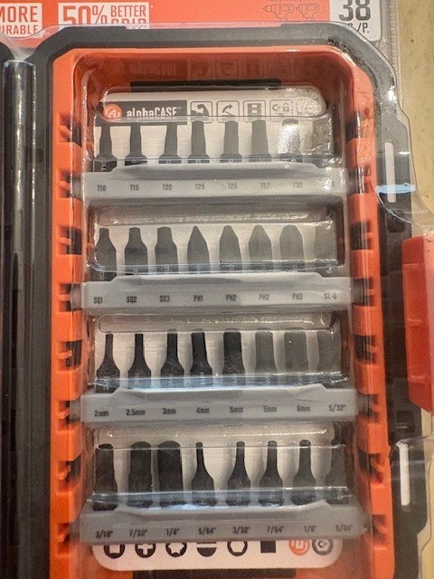 APEX-GUARD- AUGSET-38 38PC Fastening Set NEW