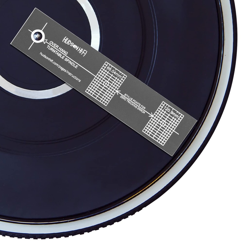 Turntable Phonograph LP Phono Cartridge Stylus Protactor Mirrored, Clear