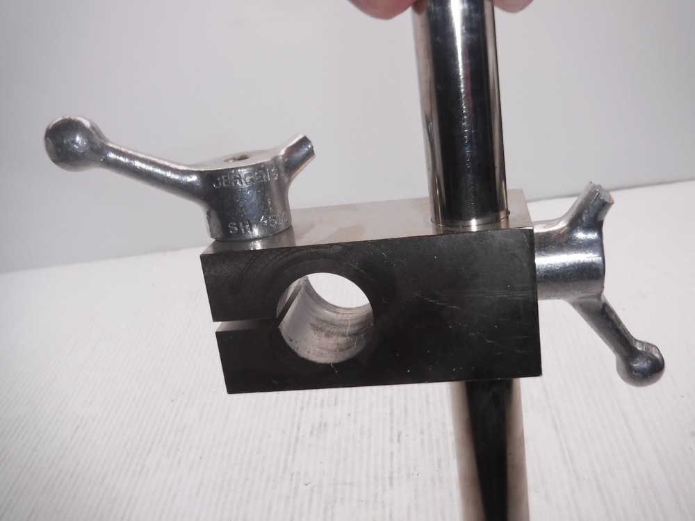 Unbranded Horizontal Microscope Head Mount w/ Two ** Broken ** Jergens Handles