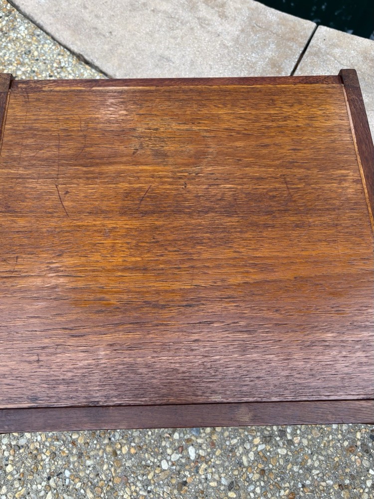 Mid-Century Modern MCM Domus Danica Convertible Stool Bench Table Solid Wood