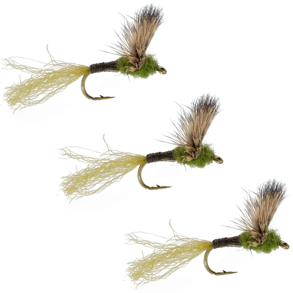 3 Pack Sparkle Dun Baetis Mayfly - Hook size 16