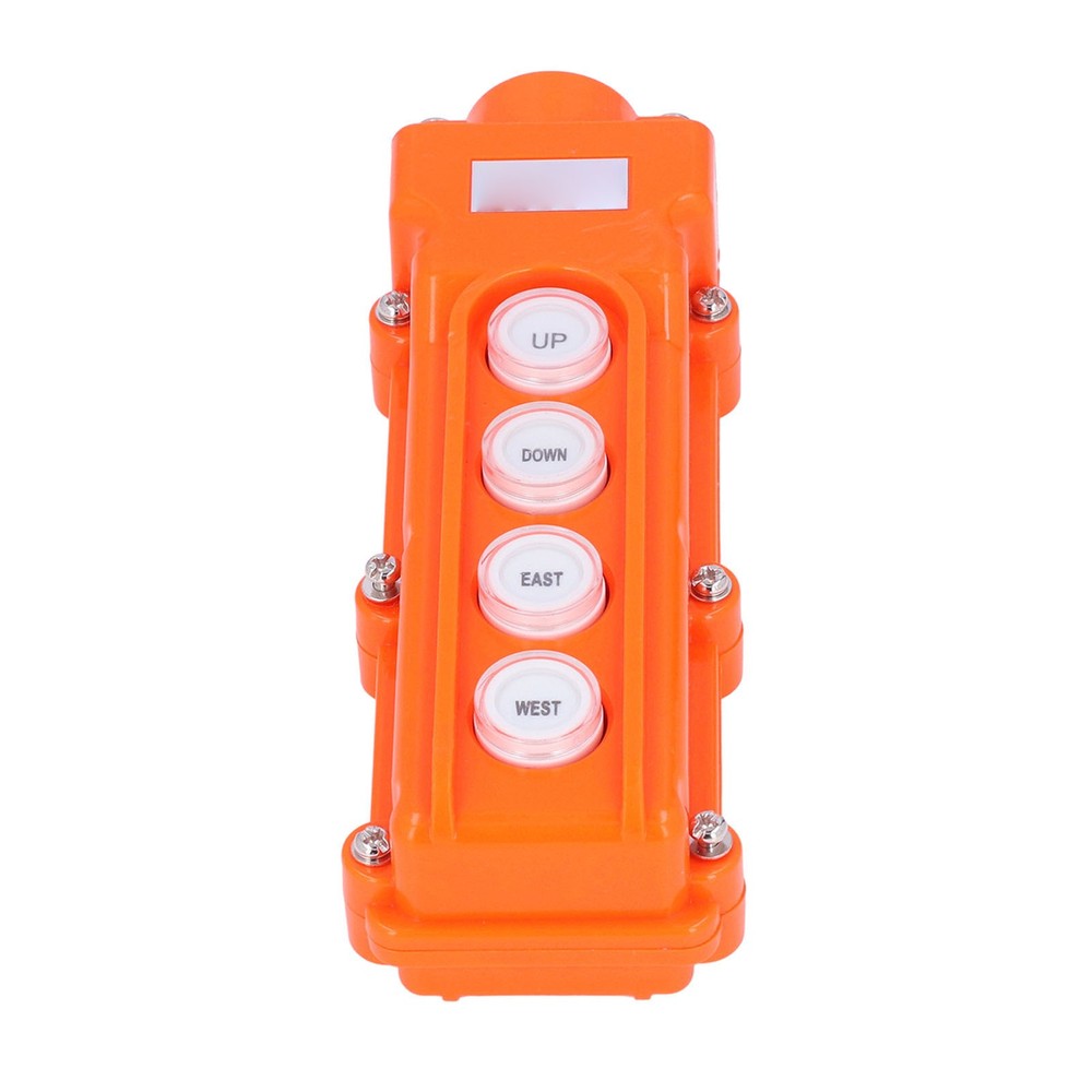 Crane Remote Control Hoist Switch Push Button Box Controller Rainproof New
