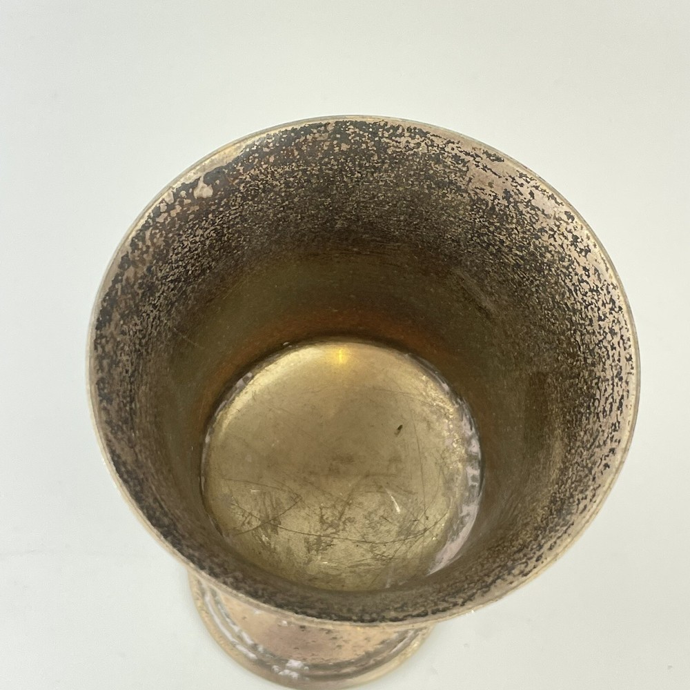 Vintage Solid Sterling Silver Wine Goblet / Cup Roberts & Dore 1972 12cm