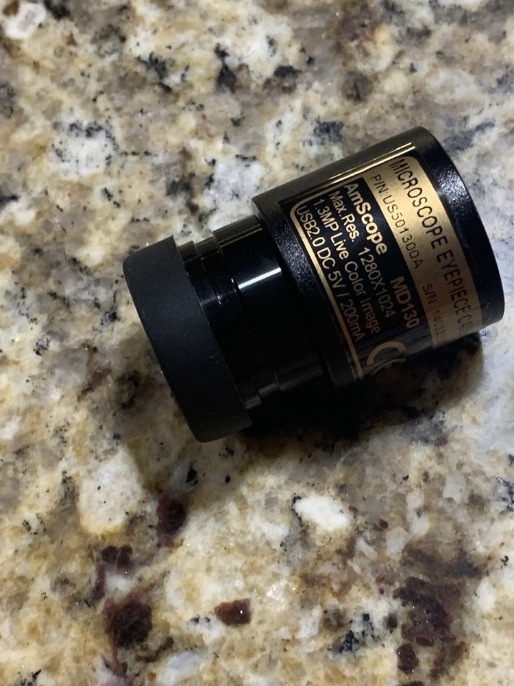 AmScope Microscope Eyepiece Camera MD130 And Charging Cord