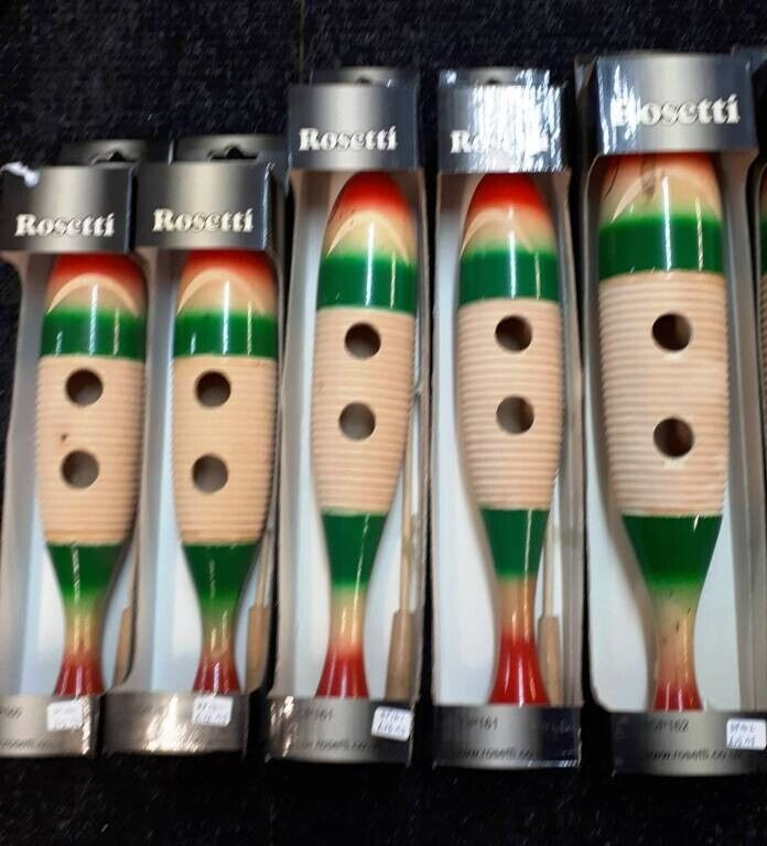 Collection of 5 Assorted Wooden Guiros