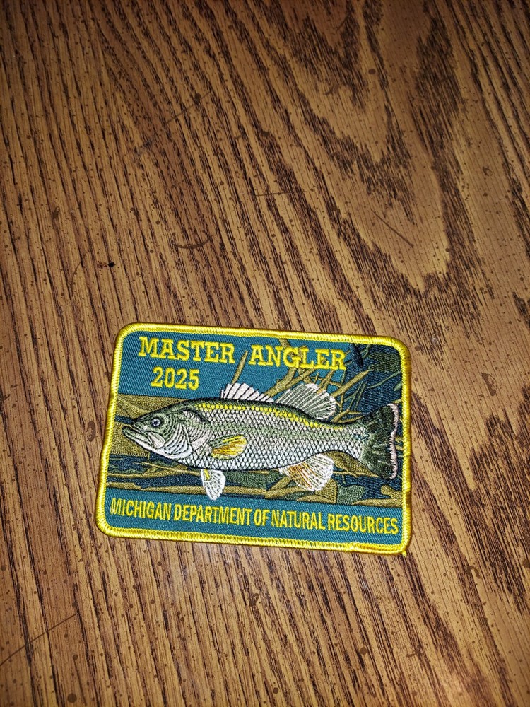 2025 MICHIGAN DNR MASTER ANGLER FISH PATCH