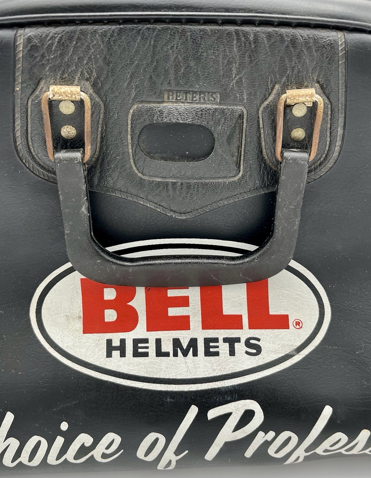 Vintage Vinyl Peters Bag Bell Helmets The Choice Of Professionals Racing REPAIRS