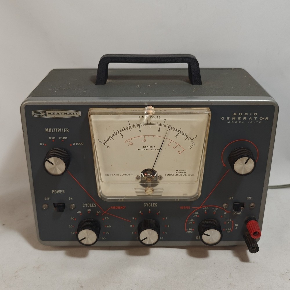 Heathkit IG-72  Audio Signal Generator  Model IG-72 Working See Description