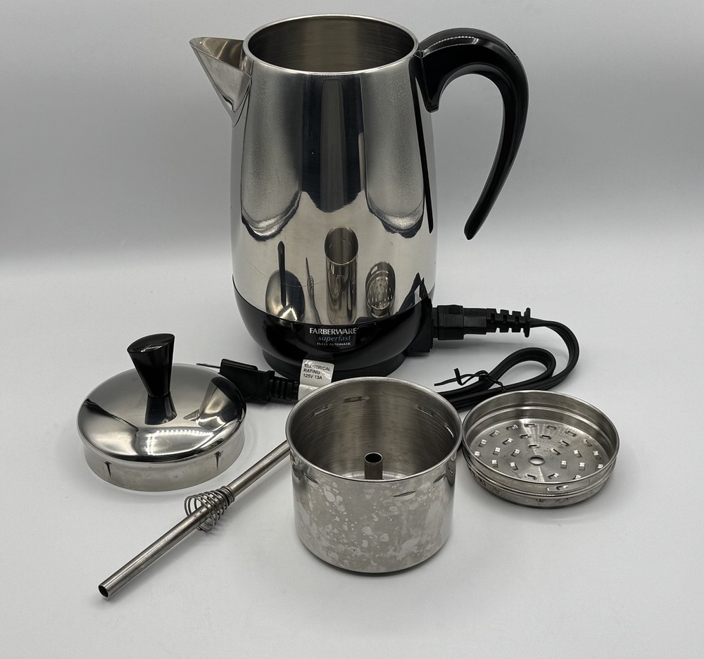 Farberware Superfast 8 Cup Electric Coffee Percolator Model Fully Automatic Test