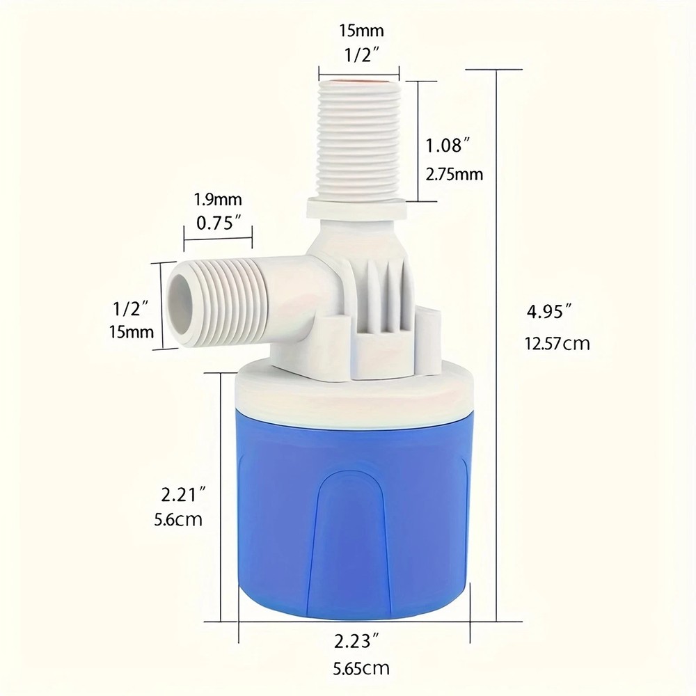 Automatic Float Valve - Rust-Resistant Water Level Controller, Easy to Install