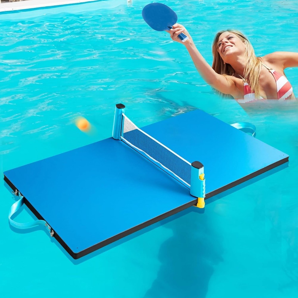 2026 Foldable Pool Table Tennis Set Floating Waterproof High Elasticity