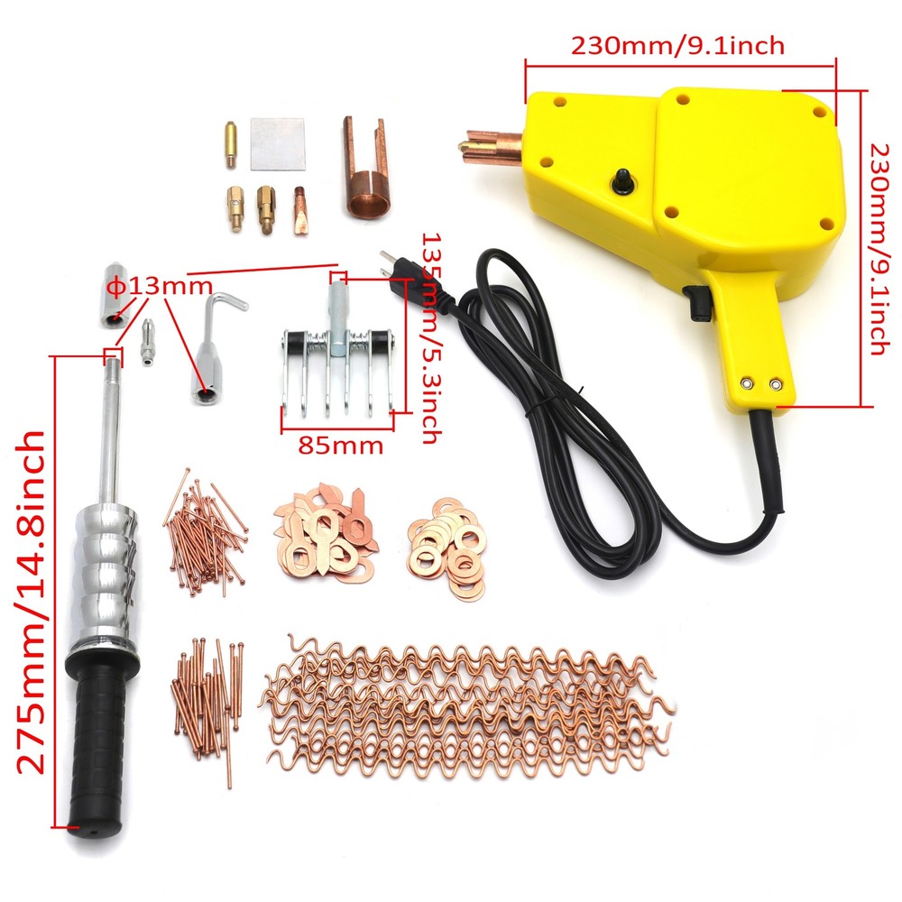 Stud Welder Starter Spot Puller Kit Hammer Gun Auto Repair Tool Dent Puller Car