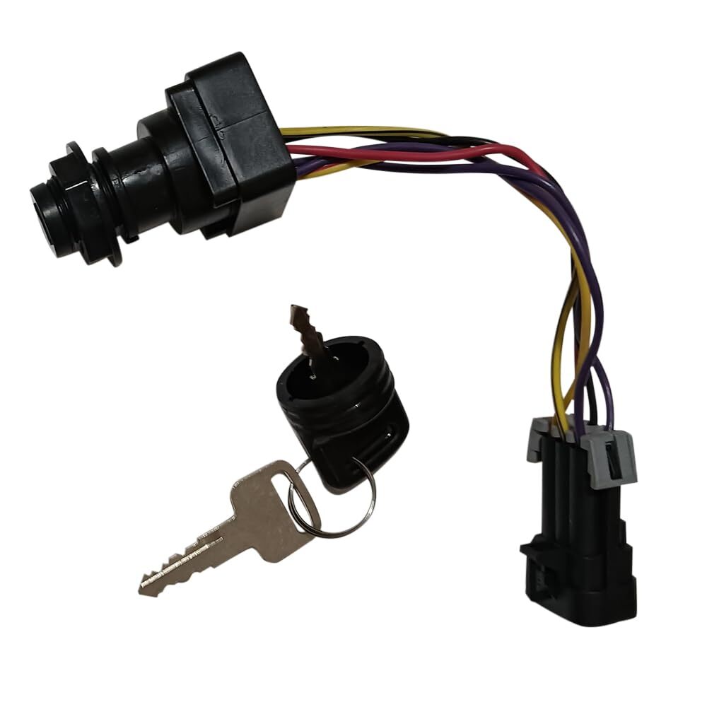 New Ignition Switch Key Compatible with Mercruiser DTS Ignition Key Switch Ki...