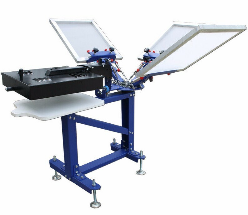 Silk Screen Printing Kit Vertical Printer Press Machine with Hobby Tools Supply