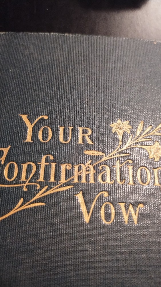 WW1  U. S. Solider's Personal Notes In Confirmation Book